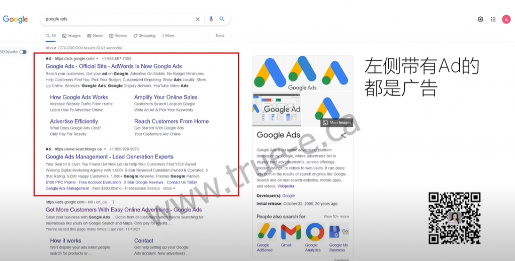 谷歌SEO与谷歌广告的区别, 谷歌SEO与谷歌广告的区别 ，SEO vs SEM Google pay per click, True-E