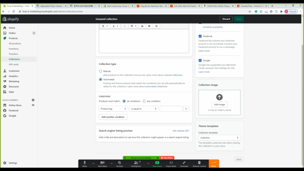 shopify如何创建商品产品系列, Shopify电商，shopify如何创建商品产品系列! PART 3, True-E